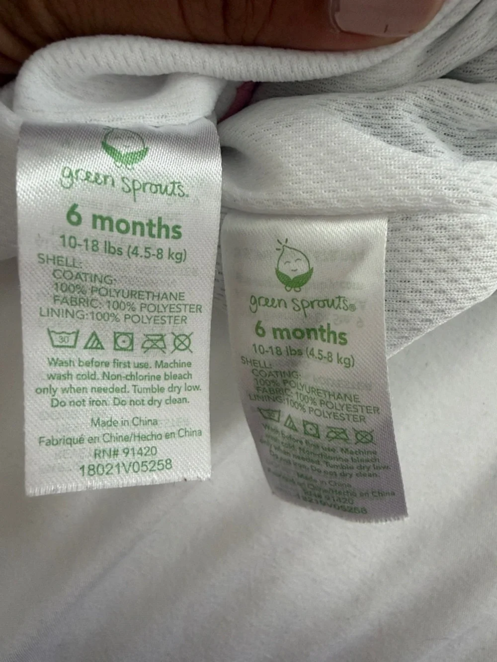 Green sprouts Swim Diaper Pink & Navy Crab Print size 6 months 10-18lbs